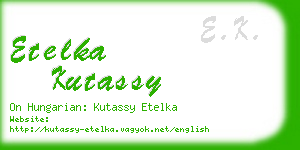 etelka kutassy business card